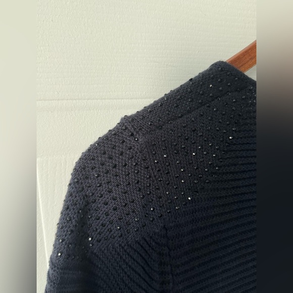 Monari made in Italy blue soft cotton pullover wool sweater size 6 - Picture 11 of 12